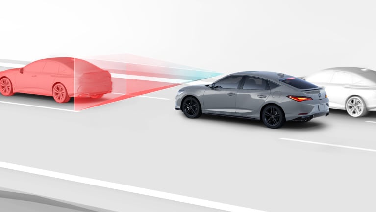 2026 Acura Integra featuring the Collision Mitigation Braking System.
