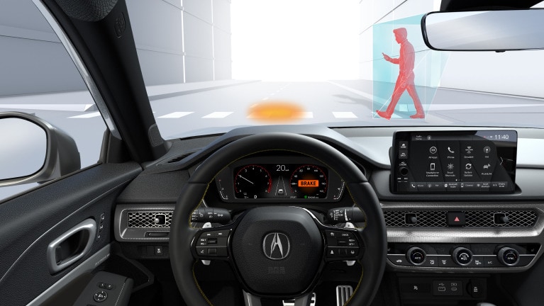 2026 Acura Integra featuring the Pedestrian Detection.
