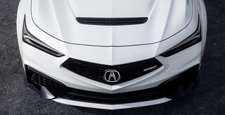 2026 Acura Integra front top view. 2026 Acura Integra front top view.