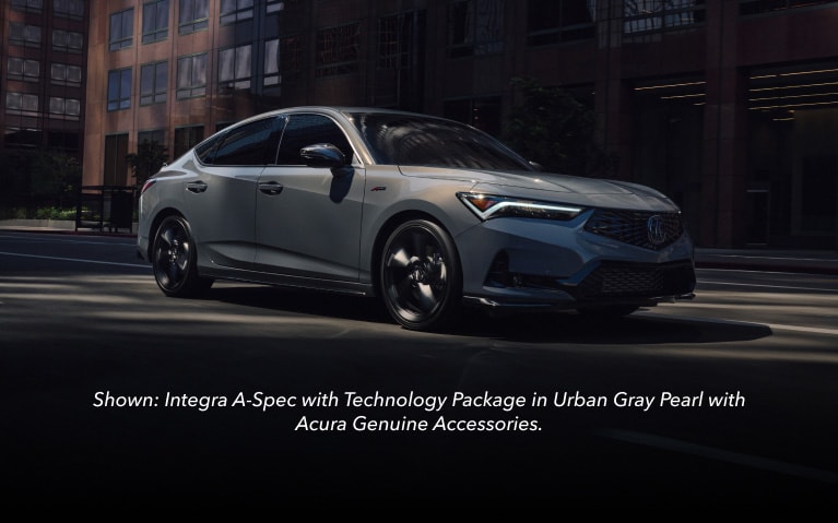 2026 Acura Integra A-Spec with Technology Package in Urban Gray Pearl with Acura Genuine Accessories