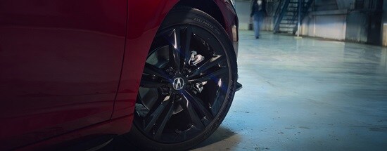 2026 Acura Integra A-Spec Package with18-in Shark Gray Wheels.