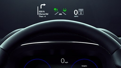 2024 MDX Type S Espresso interior head-up display