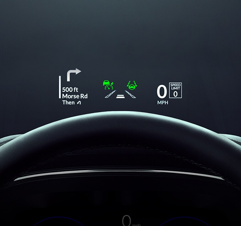 2024 Acura MDX Head-Up Display close up