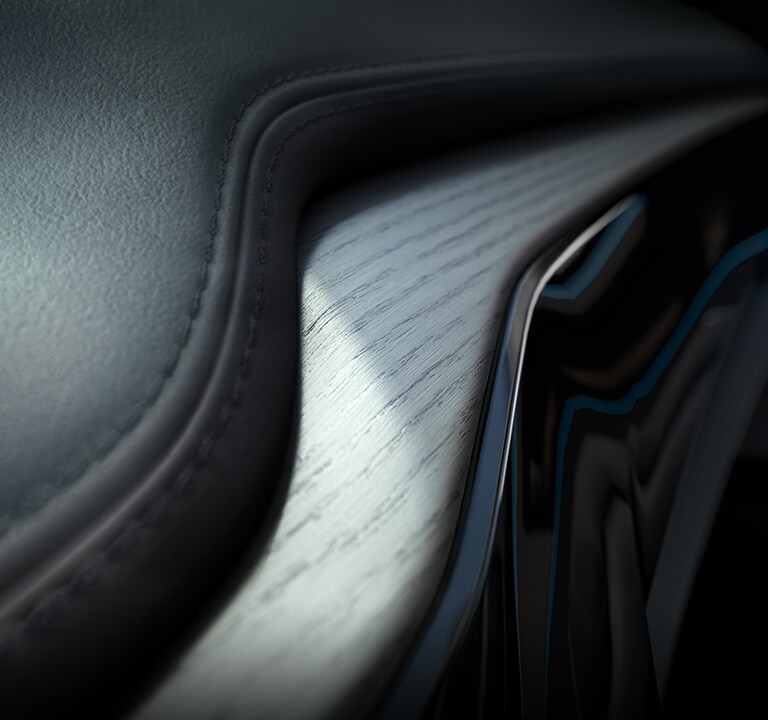 2024 Acura MDX Advance wood and leather detail