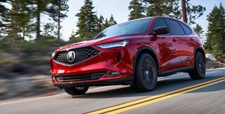 2024 Acura MDX A-Spec package featuring gloss black accents