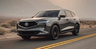 2024 Acura MDX impressive front fascia with Chicane LED DRLs