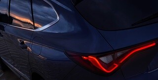 2025 Acura MDX with Chicane™ LED taillights a rear view