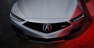 2025 Acura MDX Type S Advance in Urban Gray Pearl top front view