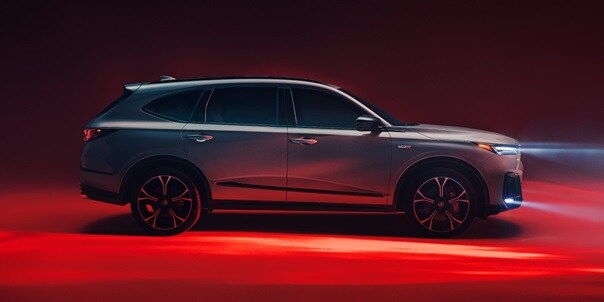 2025 Acura MDX Type S profile view in Urban Gray Pearl