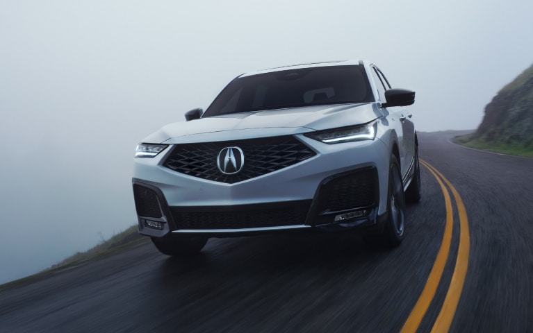 2026 Acura MDX in Platinum White Pearl front view