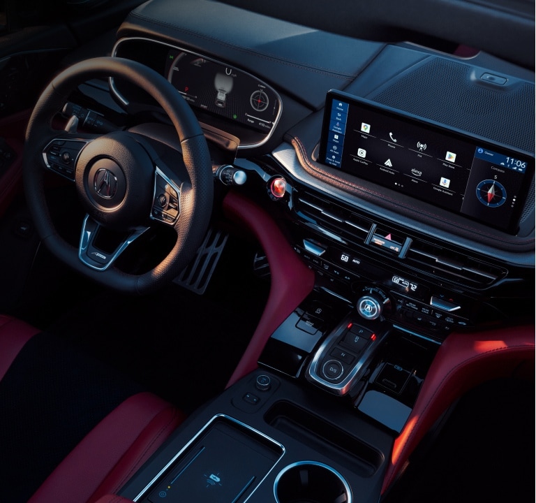 2026 Acura MDX A-Spec premium leather-trimmed interior