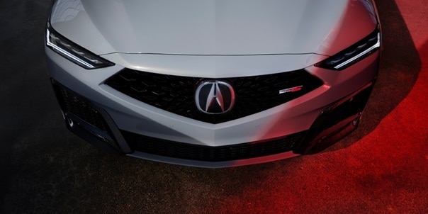 2026 Acura MDX Type S Advance in Urban Gray Pearl top front view 2026 Acura MDX Type S Advance in Urban Gray Pearl top front view