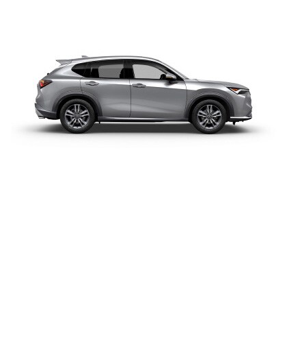 Acura ADX shown in Solar Silver Metallic, side view.