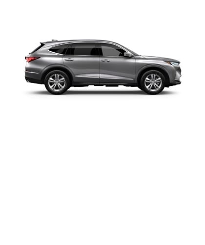 MDX side view in Lunar Silver Metallic MDX side view in Lunar Silver Metallic