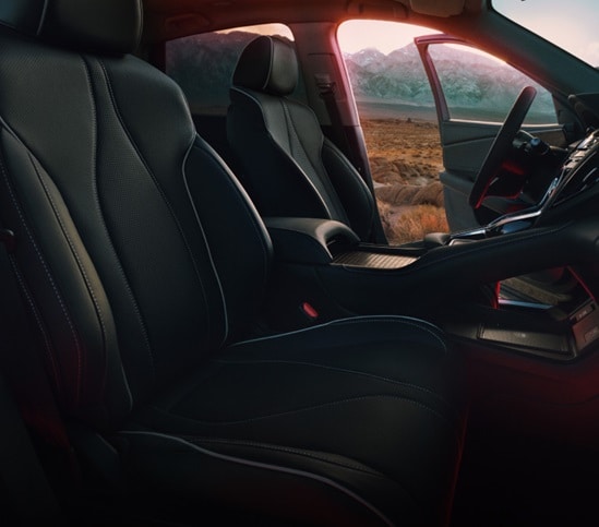 Acura 2026 RDX Ebony interior with Leather trim