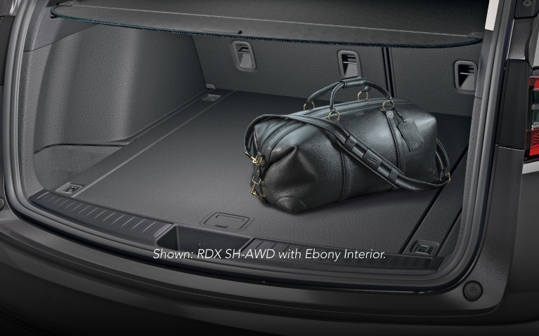 Acura 2026 RDX with Technology Package and Parchment Interior, showing cargo space.