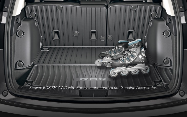 Acura 2026 RDX A-Spec Advance Package with Orchid Interior, showing cargo space.