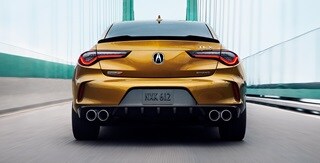 TLX 2022 Chicane™ LED taillights frame the rear TLX 2022 Chicane™ LED taillights frame the rear