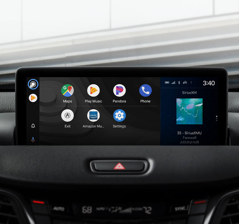 Android Auto Integration open on TLX center display