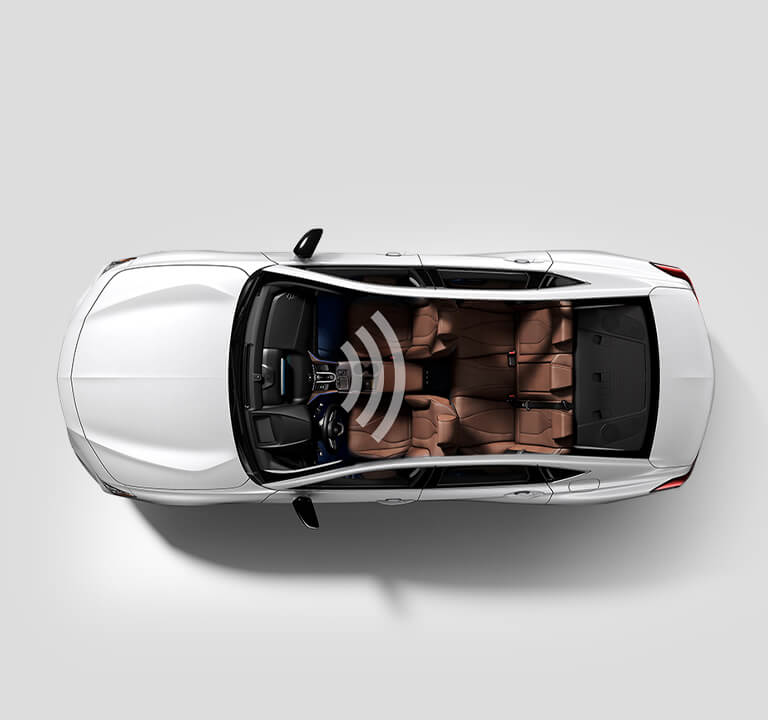 Acura 2023 TLX overhead with Wi-Fi logo on top