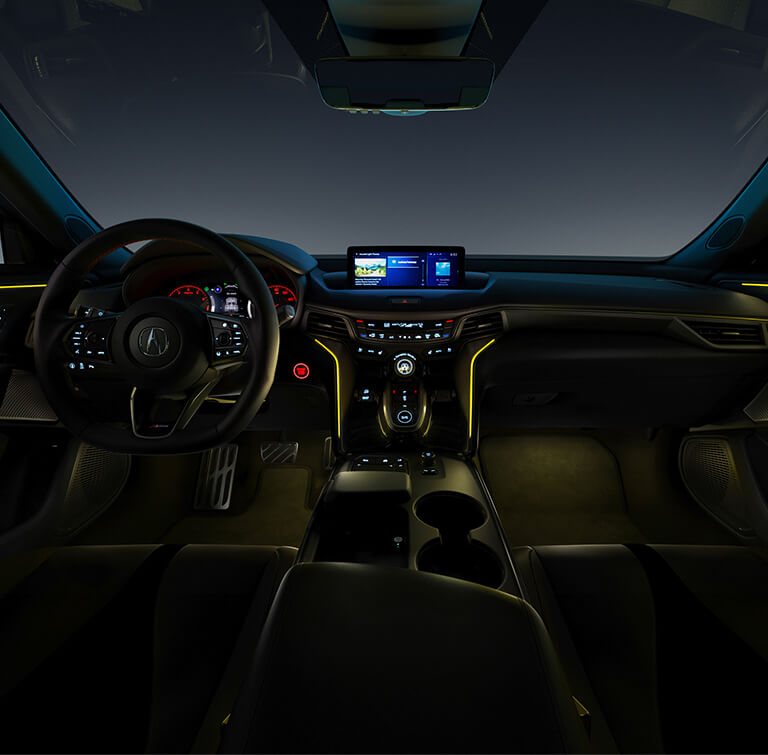2023 TLX Ambient Lighting Model Icefield Parkway
