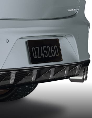 2025 Acura TLX Type S Accessory Carbon Fiber Rear Diffuser.