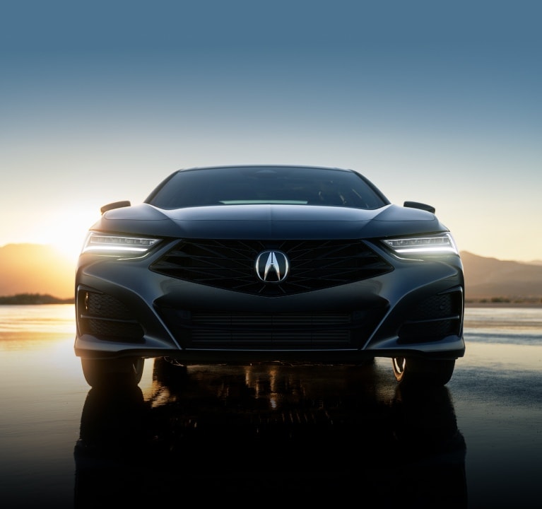2025 Acura TLX Technology Package in Urban Gray Pearl Jewel Eye® LED Headlights detail.