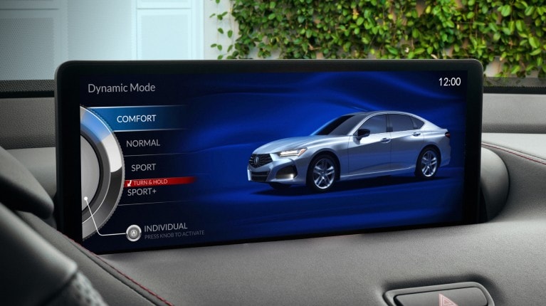 2025 Acura TLX Integrated Dynamic System Comfort Screen.