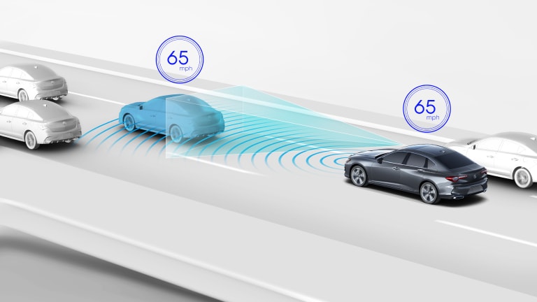 2025 Acura TLX with Adaptive Cruise Control ACC with Low Speed Follow CGI.