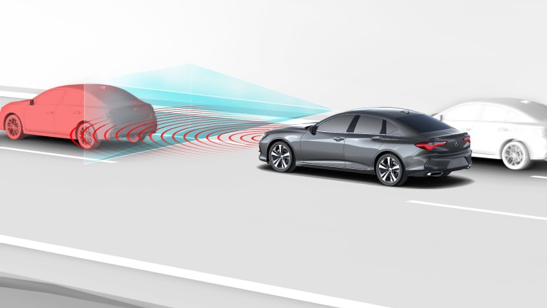 2025 Acura TLX with Collision Mitigation Braking System CGI.
