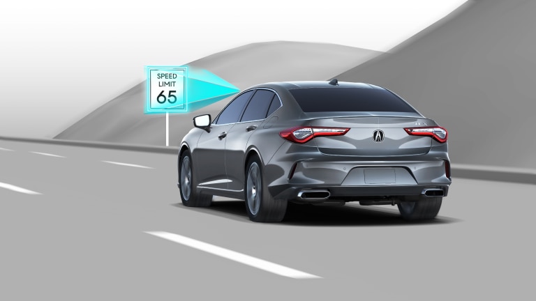 2025 Acura TLX with Traffic Sign Recognition CGI.