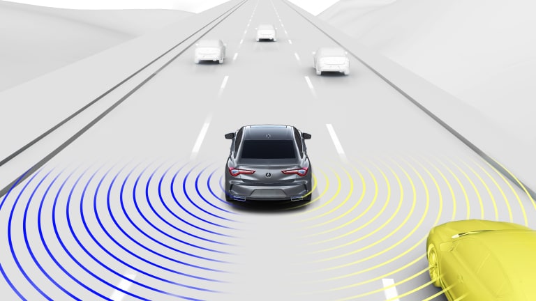 2025 Acura TLX with Blind Spot Information System CGI.