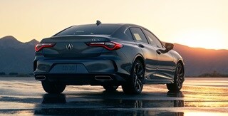 2025 Acura TLX Technology in Liquid Carbon Metallic sculpted body lines.