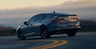 2025 Acura TLX Type S in Urban Gray Pearl with Turbo V6 engine.