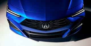 2025 Acura TLX A-Spec Package in Apex Blue Pearl detail.