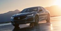 2025 Acura TLX Technology Package in Liquid Carbon Metallic Jewel Eye® LED headlights.