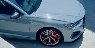 2025 Acura TLX Type S in Urban Gray Pearl with 20 inches Copper Wheels.