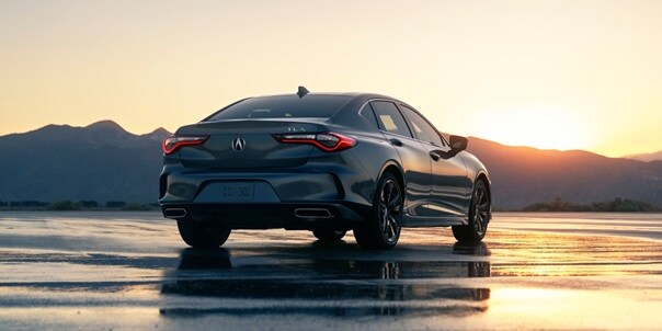 2025 Acura TLX Technology in Liquid Carbon Metallic sculpted body lines.