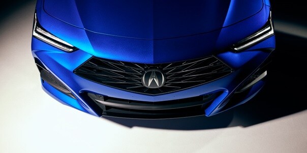 2025 Acura TLX A-Spec Package in Apex Blue Pearl detail.