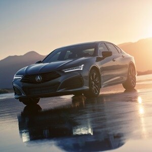 2025 Acura TLX Technology Package in Liquid Carbon Metallic Jewel Eye® LED headlights.