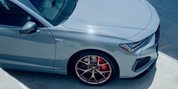 2025 Acura TLX Type S in Urban Gray Pearl with 20 inches Copper Wheels.