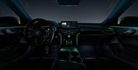 2025 Acura TLX A-Spec Package and Ebony interior with Atlantic Road ambient lighting theme.