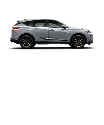Acura RDX shown in Solar Silver Metallic, side view. Acura RDX shown in Solar Silver Metallic, side view.