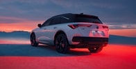 Acura 2024 ZDX Type S rear 3/4 view in Snowfall Pearl Acura 2024 ZDX Type S rear 3/4 view in Snowfall Pearl