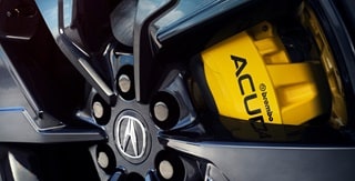 Acura 2024 ZDX Type S with the large 6-piston Brembo® front brake calipers Acura 2024 ZDX Type S with the large 6-piston Brembo® front brake calipers