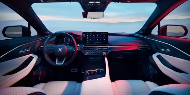 Acura 2024 ZDX Type S with Orchid Interior and an immersive ambient lighting system Acura 2024 ZDX Type S with Orchid Interior and an immersive ambient lighting system