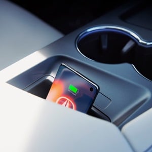 Acura 2024 ZDX Type S with the new pocket-style wireless charger in the center console Acura 2024 ZDX Type S with the new pocket-style wireless charger in the center console