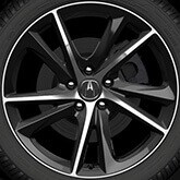 2018 acura tlx black. fine 2018 19in black diamondcut wheels with tires 3204 on 2018 acura tlx black