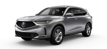 2026 Acura MDX in Solar Silver Metallic 3/4 view