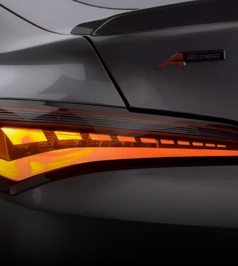Acura Integra rear tail lights view